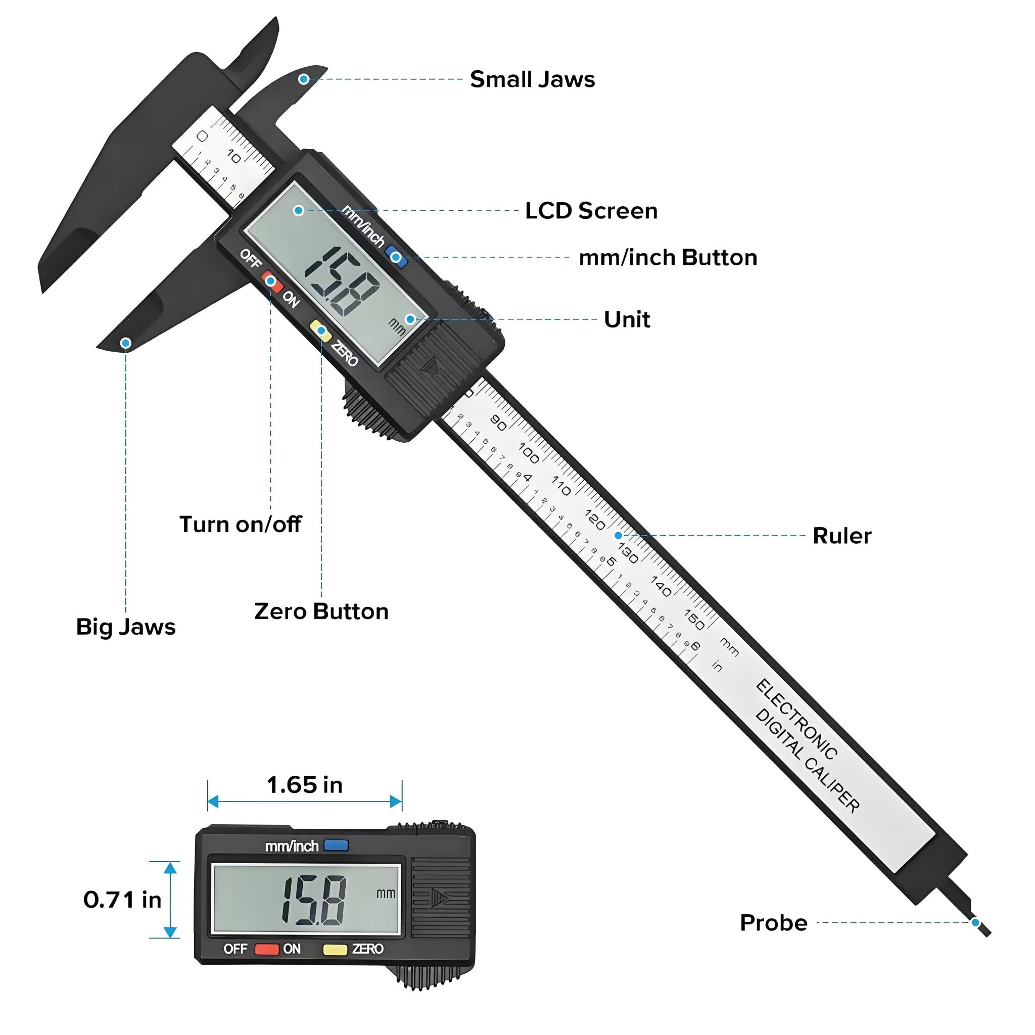 Digital Vernier Caliper 150mm/100mm