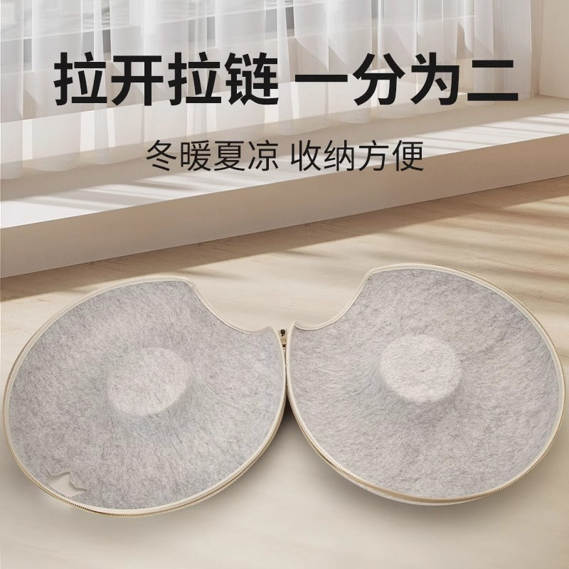 Cat Nest For All Seasons, Winter Warm Cat Bed, Felt Donut Cat Nest, Tunnel, Cat Toy, Tire Dog Nest