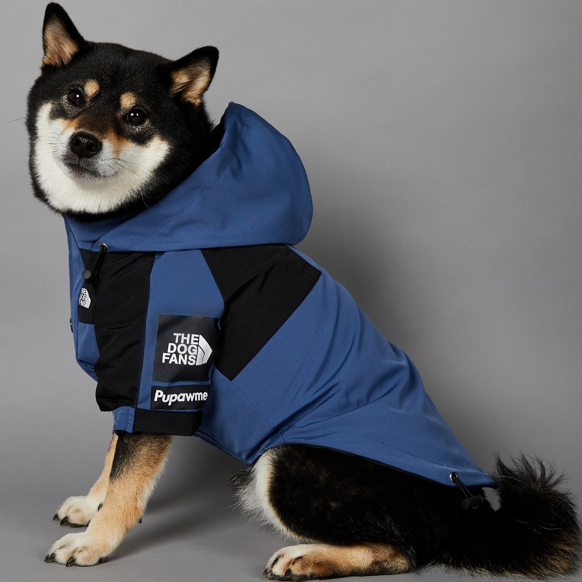Fashion Brand Windproof Rain-proof North Dog Face New Dog Large Dog Raincoat Dog Pet Jacket