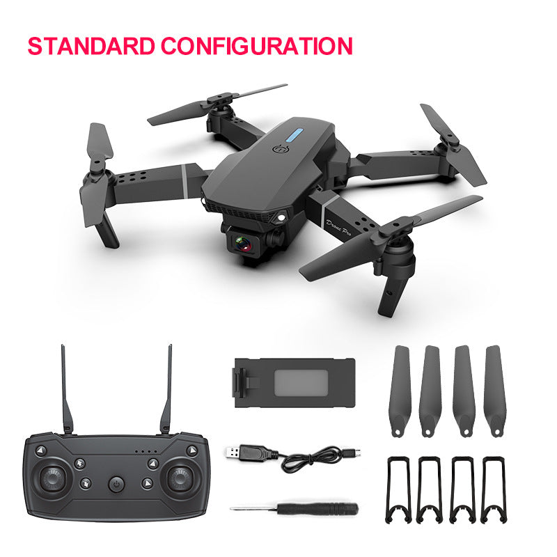 E88 PRO UAV Aerial Photography HD Long Endurance Fixed Height Cross-border Quadcopter E525 Remote Control Aircraft