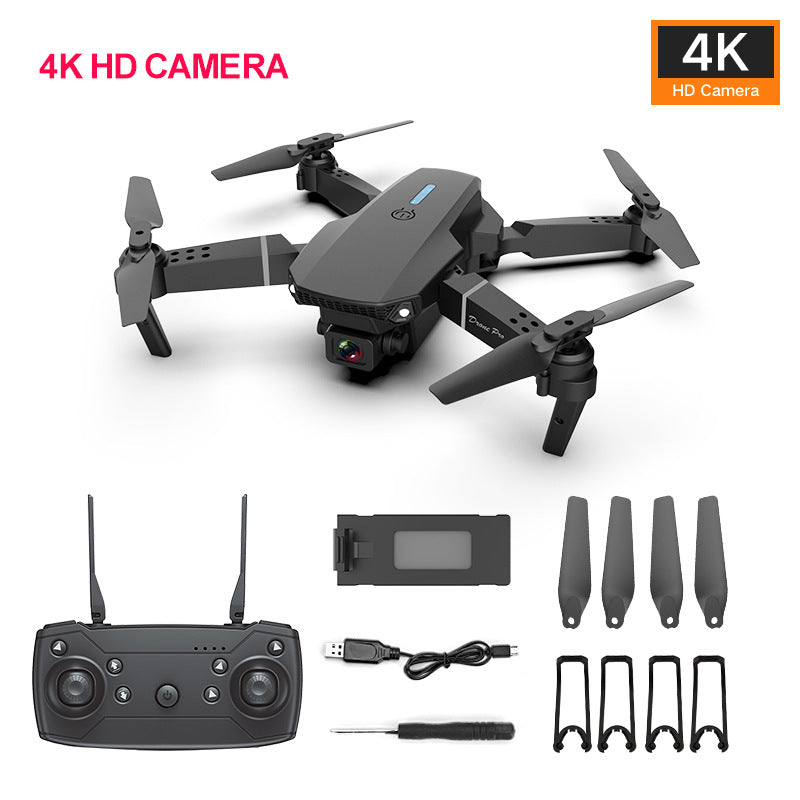 E88 PRO UAV Aerial Photography HD Long Endurance Fixed Height Cross-border Quadcopter E525 Remote Control Aircraft