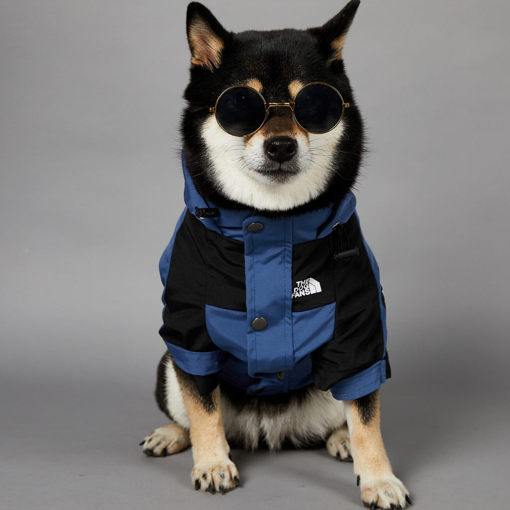 Fashion Brand Windproof Rain-proof North Dog Face New Dog Large Dog Raincoat Dog Pet Jacket