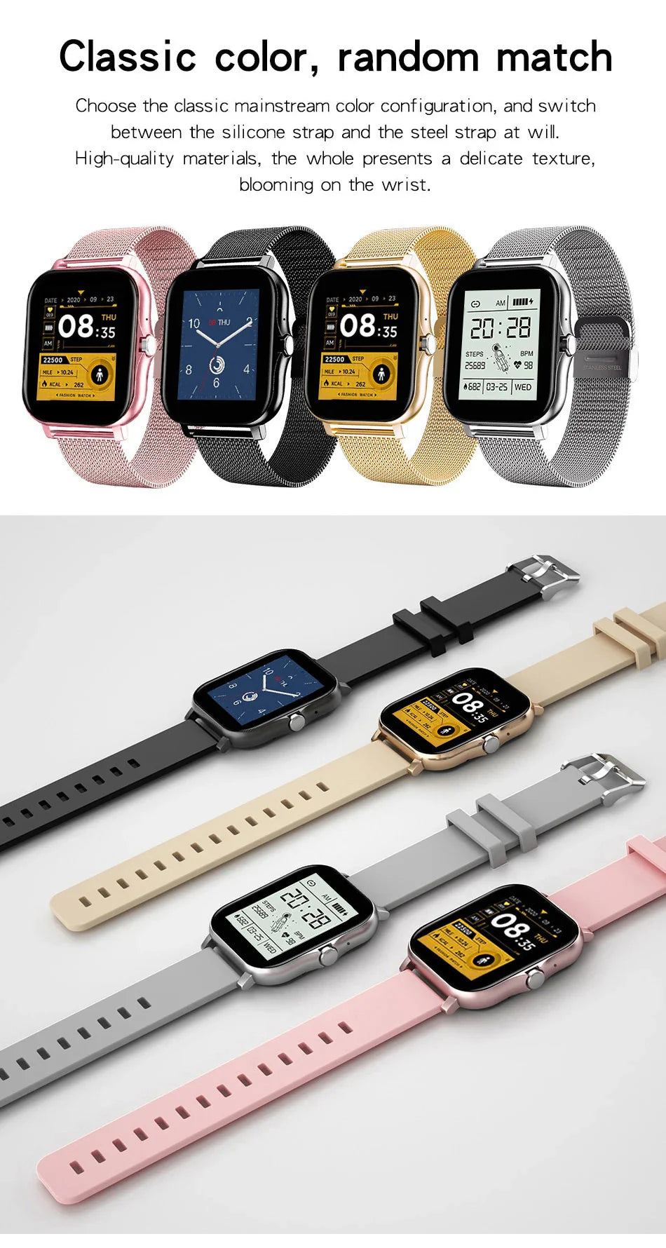 HD Smartwatch with Bluetooth Call