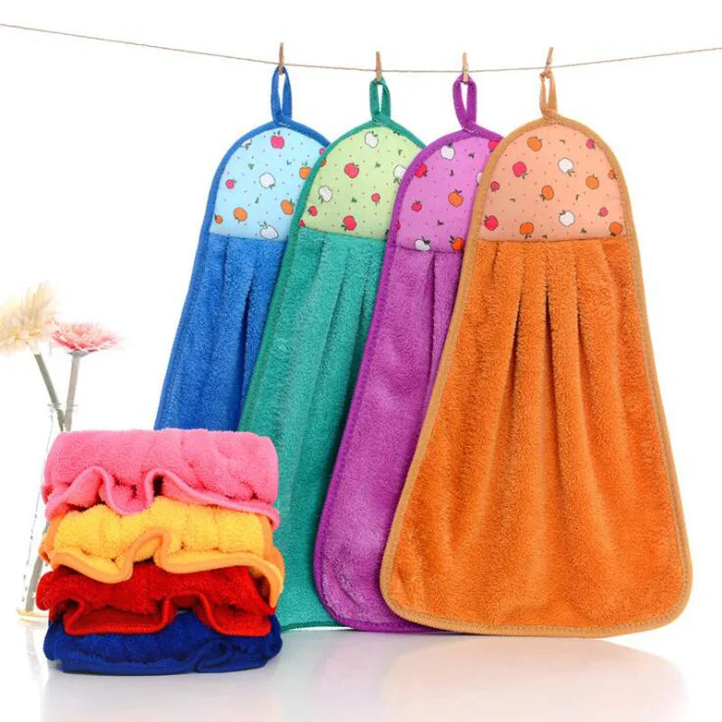 Soft Microfiber Hanging Hand Towel