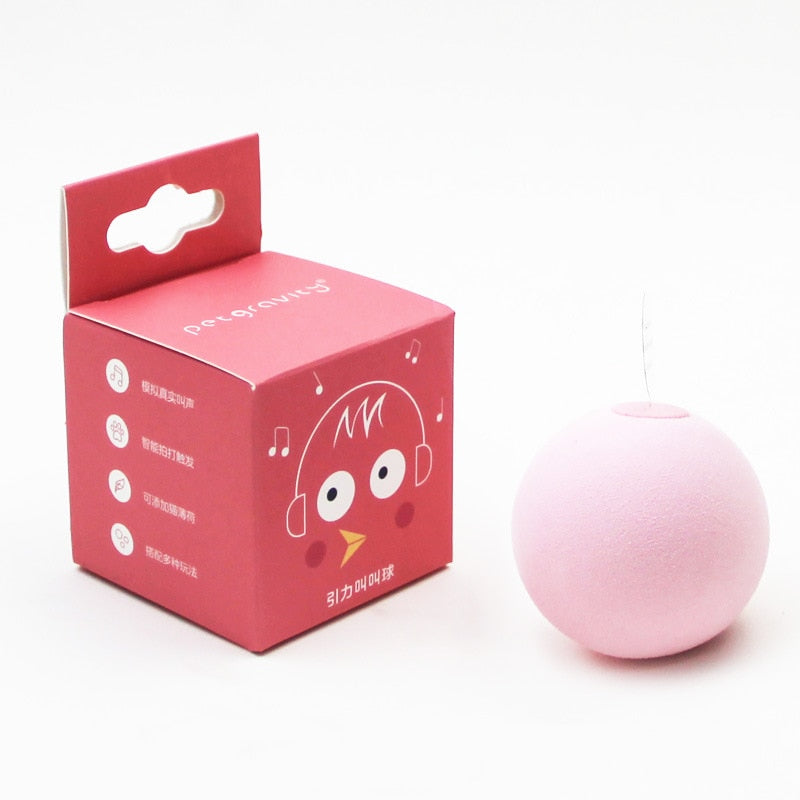 Smart Cat Toys – Interactive Plush Catnip Toy Ball with Realistic Animal Sounds for Cats & Kittens
