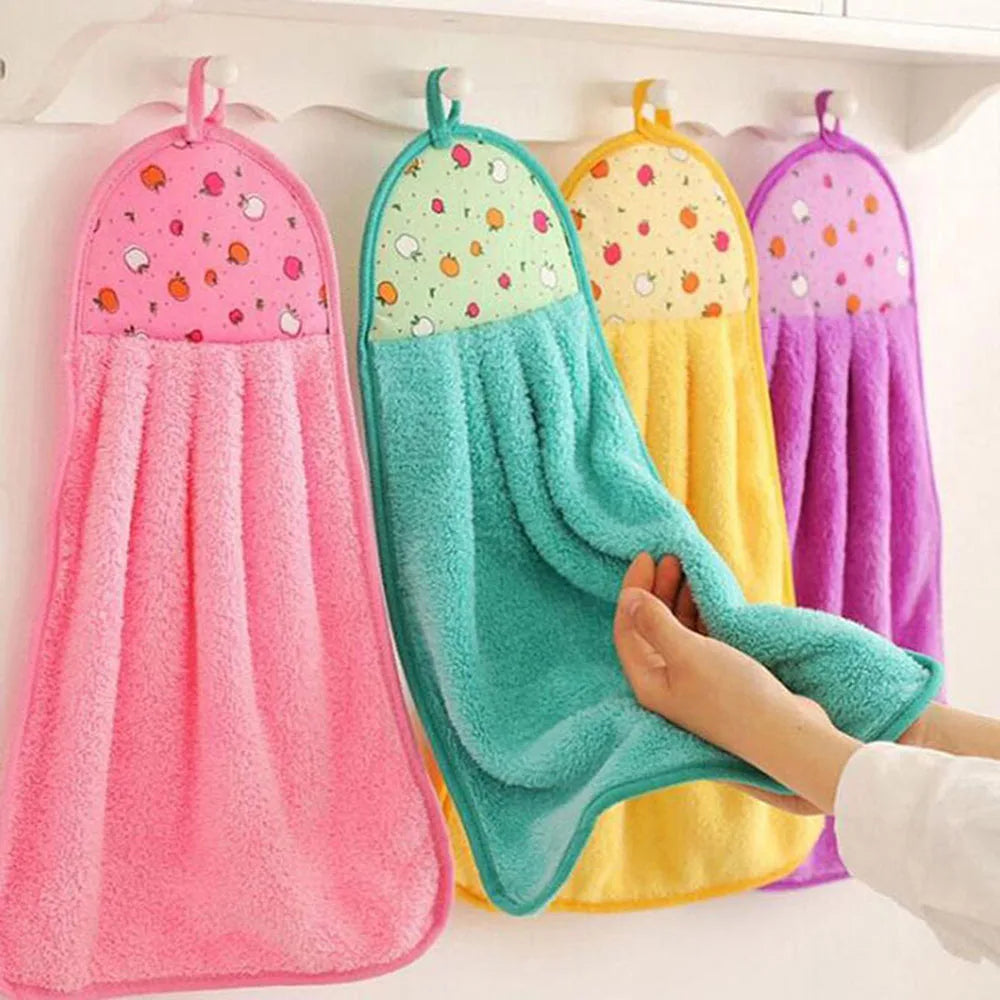 Soft Microfiber Hanging Hand Towel