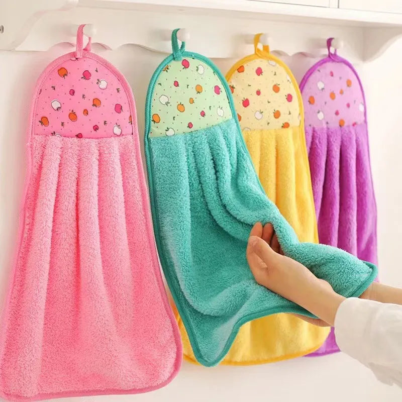 Soft Microfiber Hanging Hand Towel