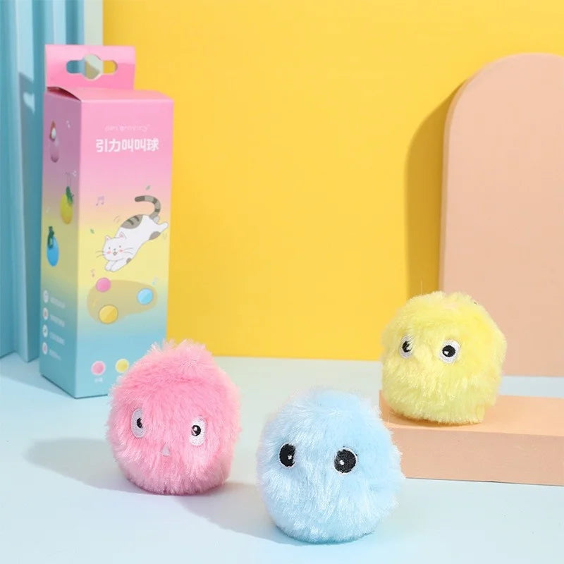 Smart Cat Toys – Interactive Plush Catnip Toy Ball with Realistic Animal Sounds for Cats & Kittens