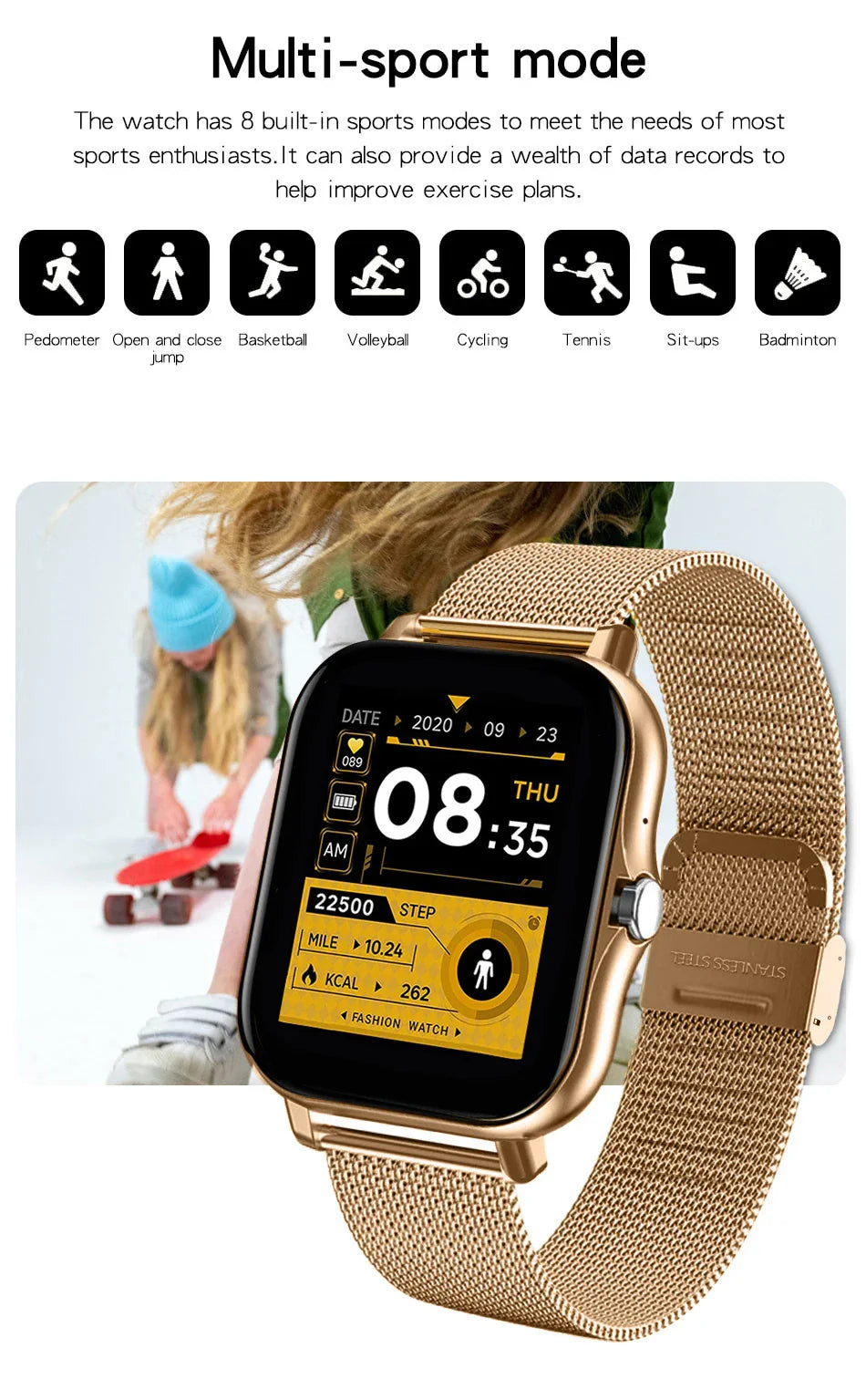 HD Smartwatch with Bluetooth Call