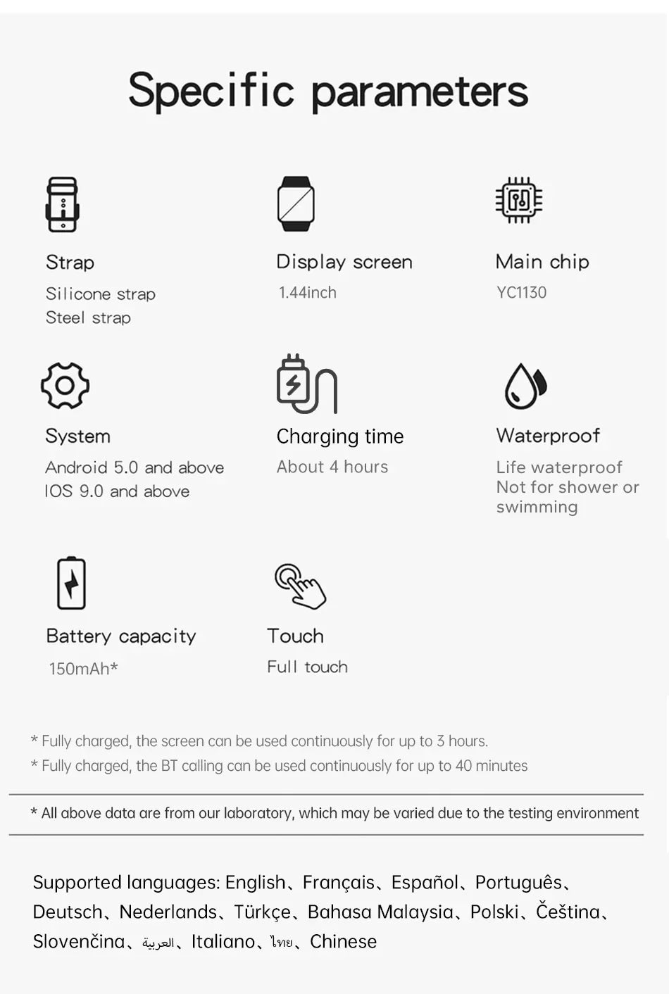 HD Smartwatch with Bluetooth Call