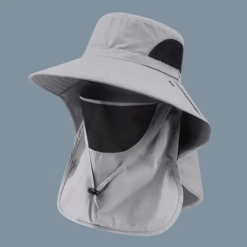 UV Protection Outdoor Bucket Hat with Neck Flap