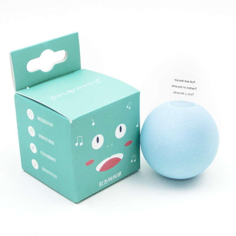Smart Cat Toys – Interactive Plush Catnip Toy Ball with Realistic Animal Sounds for Cats & Kittens