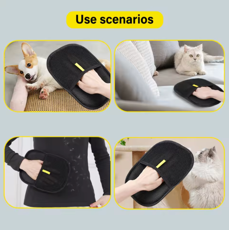 FurGone Pet Hair Remover Glove – Gentle Grooming Glove for Cats & Dogs | Shed-Free Home
