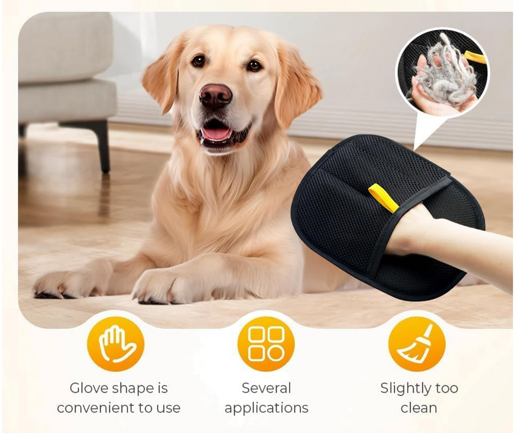 FurGone Pet Hair Remover Glove – Gentle Grooming Glove for Cats & Dogs | Shed-Free Home