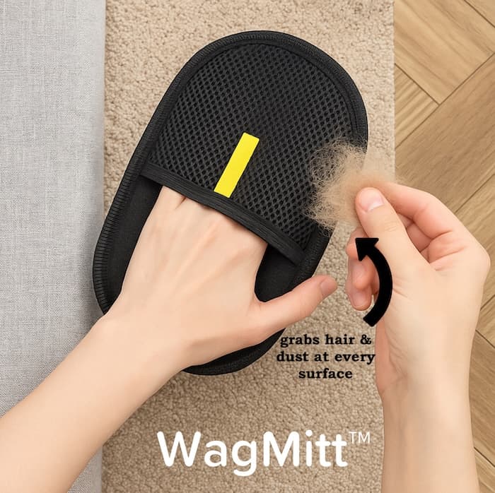 FurGone Pet Hair Remover Glove – Gentle Grooming Glove for Cats & Dogs | Shed-Free Home